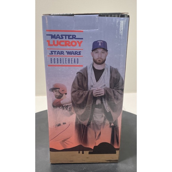 BD&A Other - 2017 Texas Rangers Jonathan Lucroy Star Wars Bobblehead SGA Master Jedi NIB
